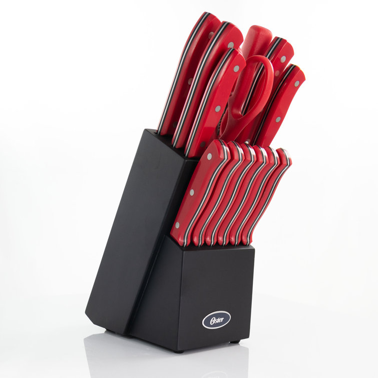 Oster Evansville 14 Piece Stainless Steel Knife Block Set & Reviews